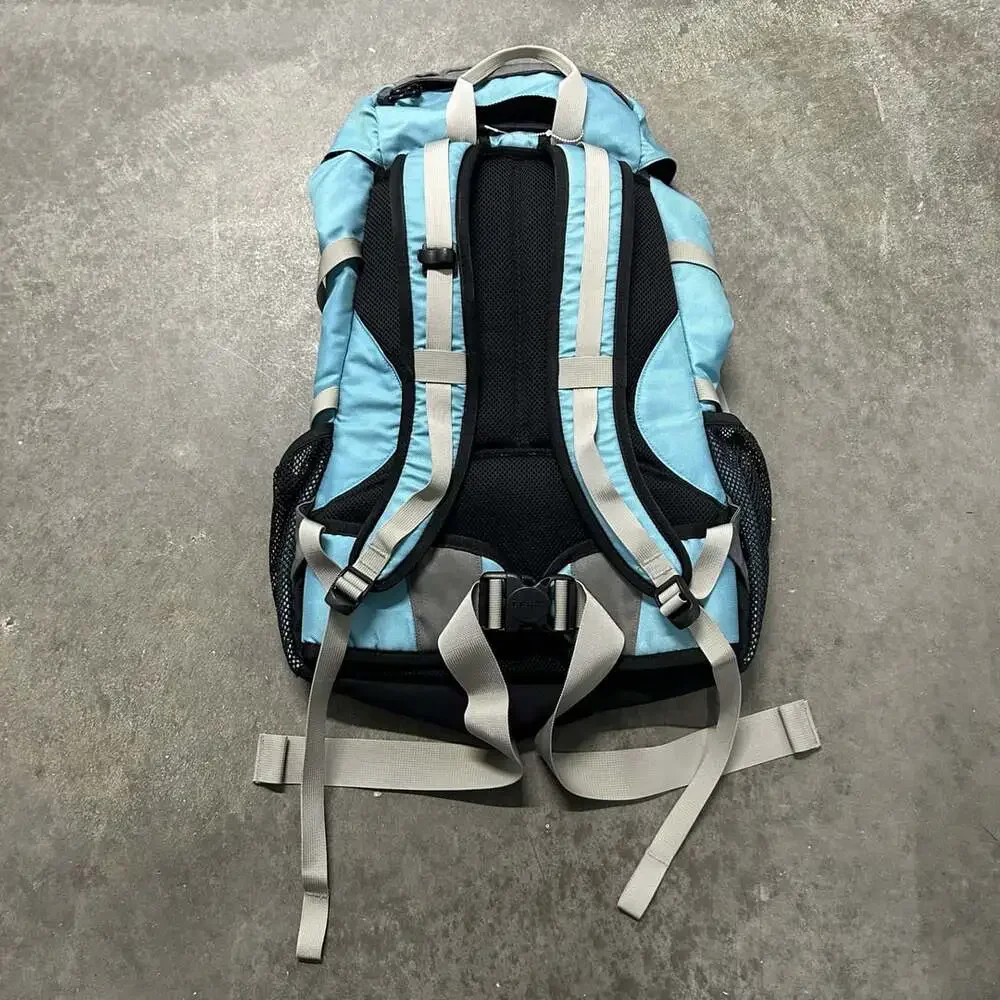 L.L.Bean Bigelow H2O Technical Hiking Backpack Blue Gray Hydration Y2K
